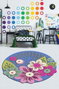 Conceptum Alfombra HMNT936 Multicolor 60 x 60 cm
